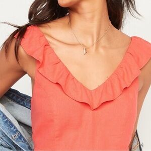 SIS SIS Coral Ruffle Blouse - Size S
